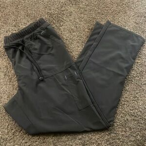 Scrubstar Women’s Natural Rise Straight Leg Black/Blue/Gray Scrub Bottoms